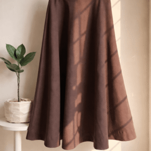 brown skirt