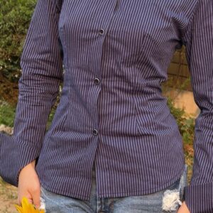 navy blue fitted corset