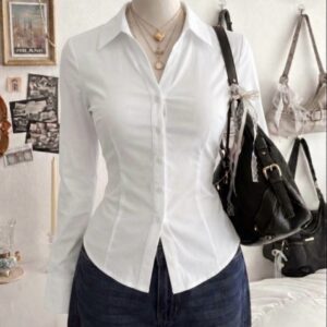 Fitted corset shirt