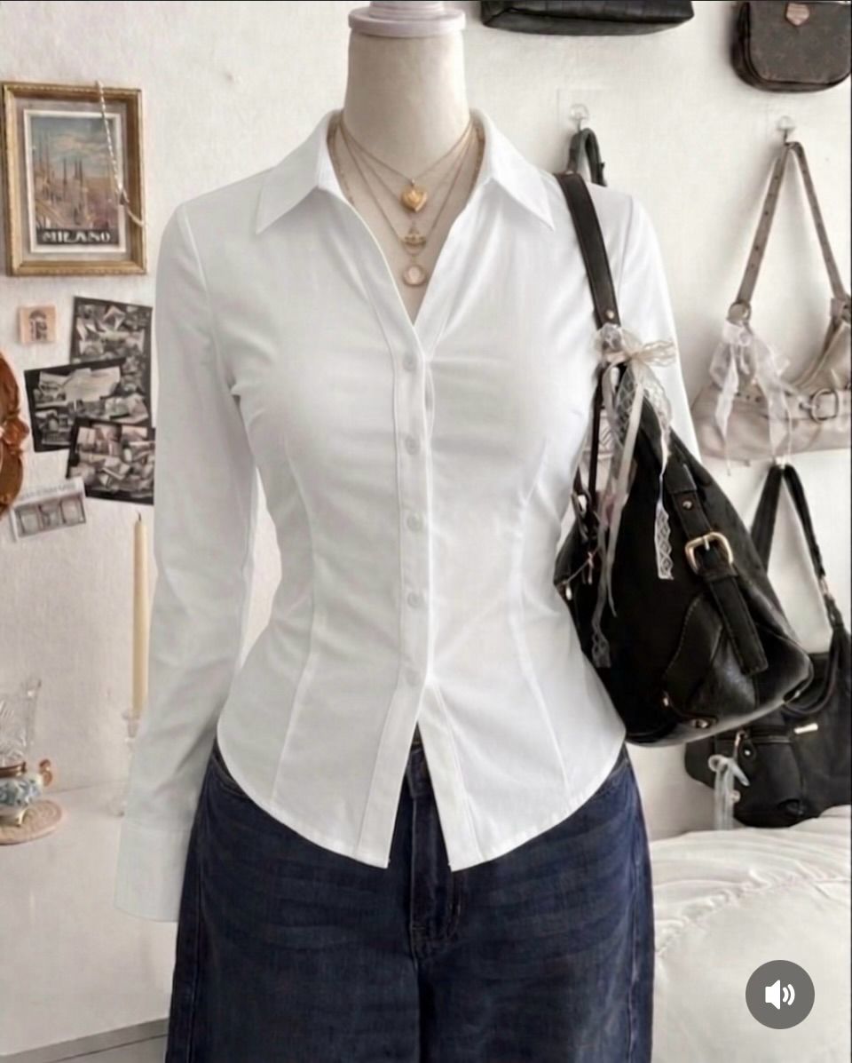 Fitted corset shirt